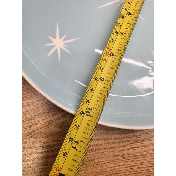 Harkerware Mid Century Star Lite Starburst Atomic Eames10.25” Dinner Plate Set 5 - Picture 4 of 7